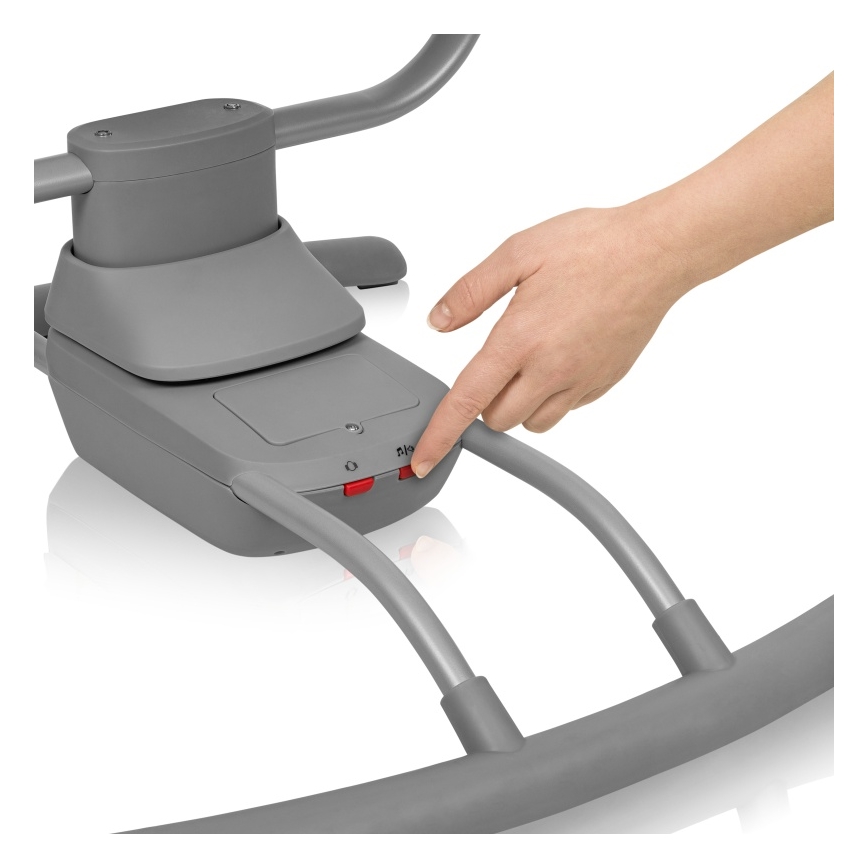 Lionelo - Детска люлка RIO с мелодия, 4xC, цвят бежово латте + дистанционно управление