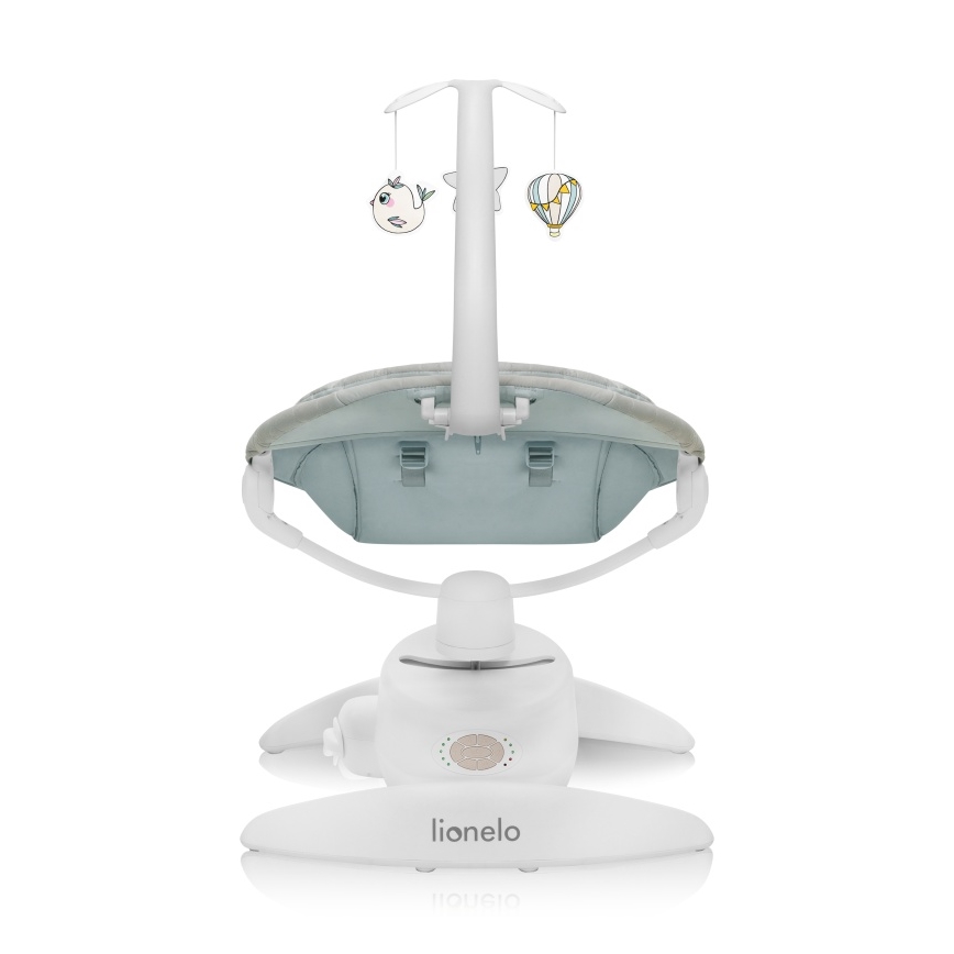 Lionelo - Детска люлка с мелодии MELL Beige Sand 4xAA + дистанционно управление