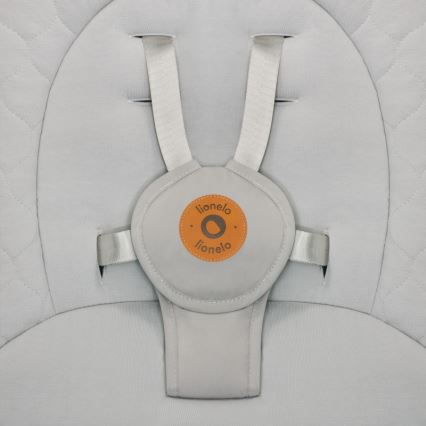 Lionelo - Детска люлка с мелодии MELL Beige Sand 4xAA + дистанционно управление