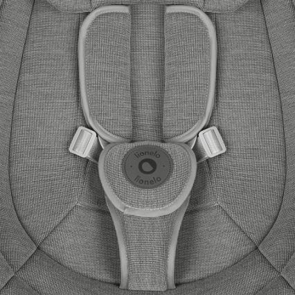 Lionelo - Детска люлка с мелодия BLOSSOM Grey Concrete + дистанционно управление