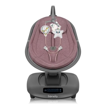 Lionelo - Детска люлка с мелодия BLOSSOM Pink Mauve + дистанционно управление