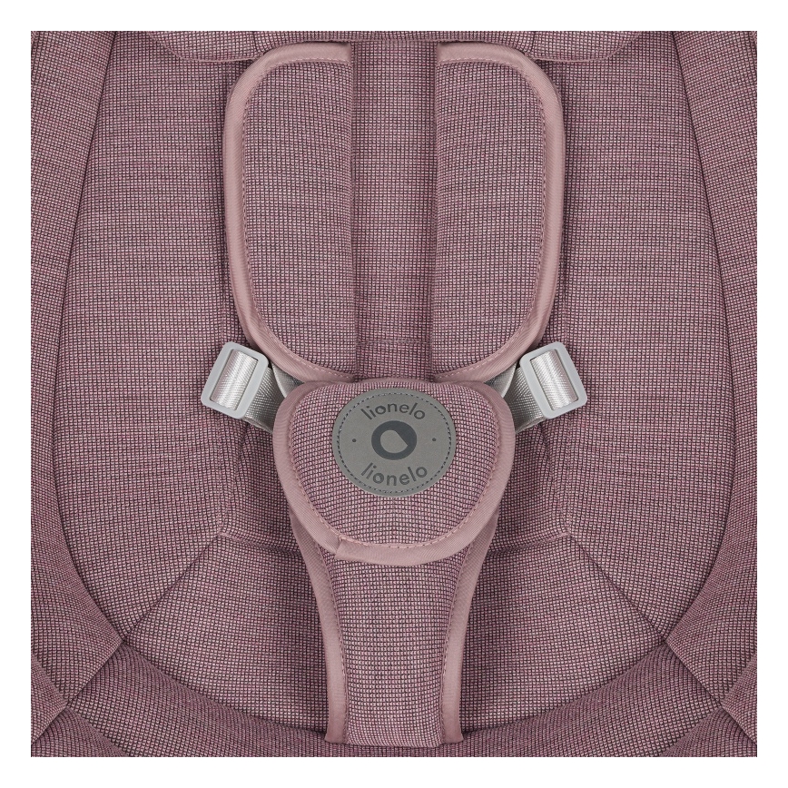 Lionelo - Детска люлка с мелодия BLOSSOM Pink Mauve + дистанционно управление