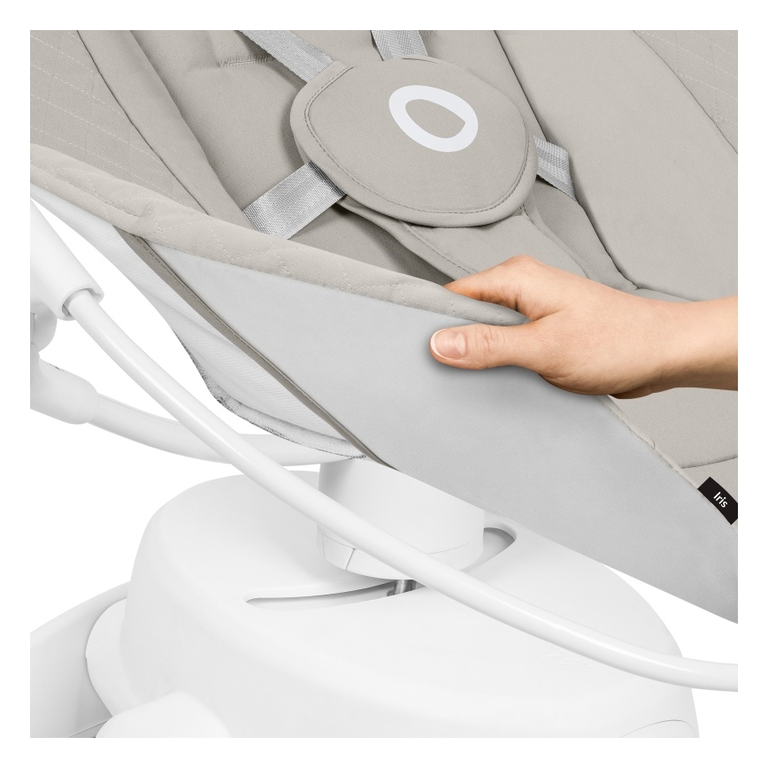 Lionelo - Детска люлка с мелодия IRIS 4xAA Beige Sand