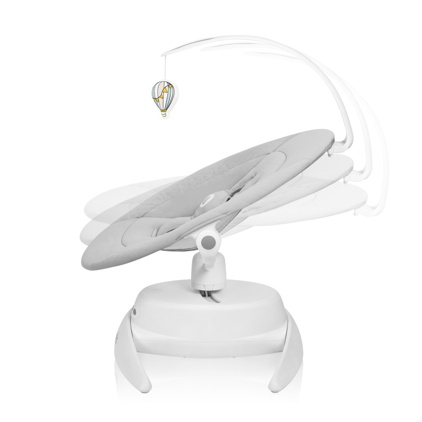 Lionelo - Детска люлка с мелодия IRIS Grey Concrete