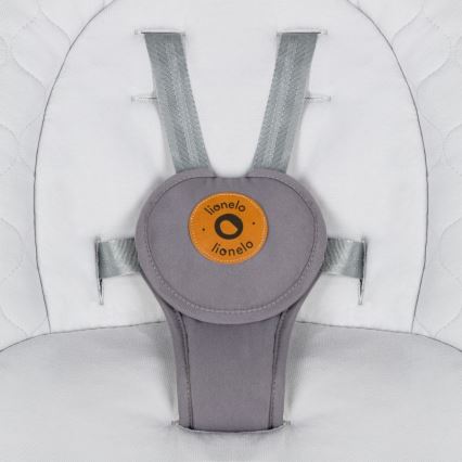 Lionelo - Детска люлка с мелодия MELL Grey Stone 4xAA + дистанционно управление
