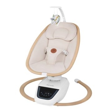 Lionelo - Детска люлка с мелодия OLIVIA Beige Natural + дистанционно управление