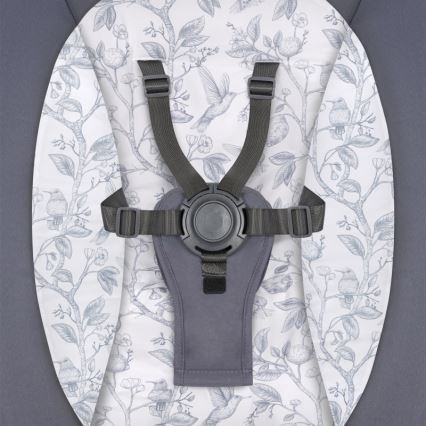 Lionelo - Детска люлка с мелодия RALF 4xAA Сиво/Бяло + дистанционно управление