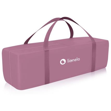 Lionelo - Детска пътна кошара STEFI PLUS, розова магнолия