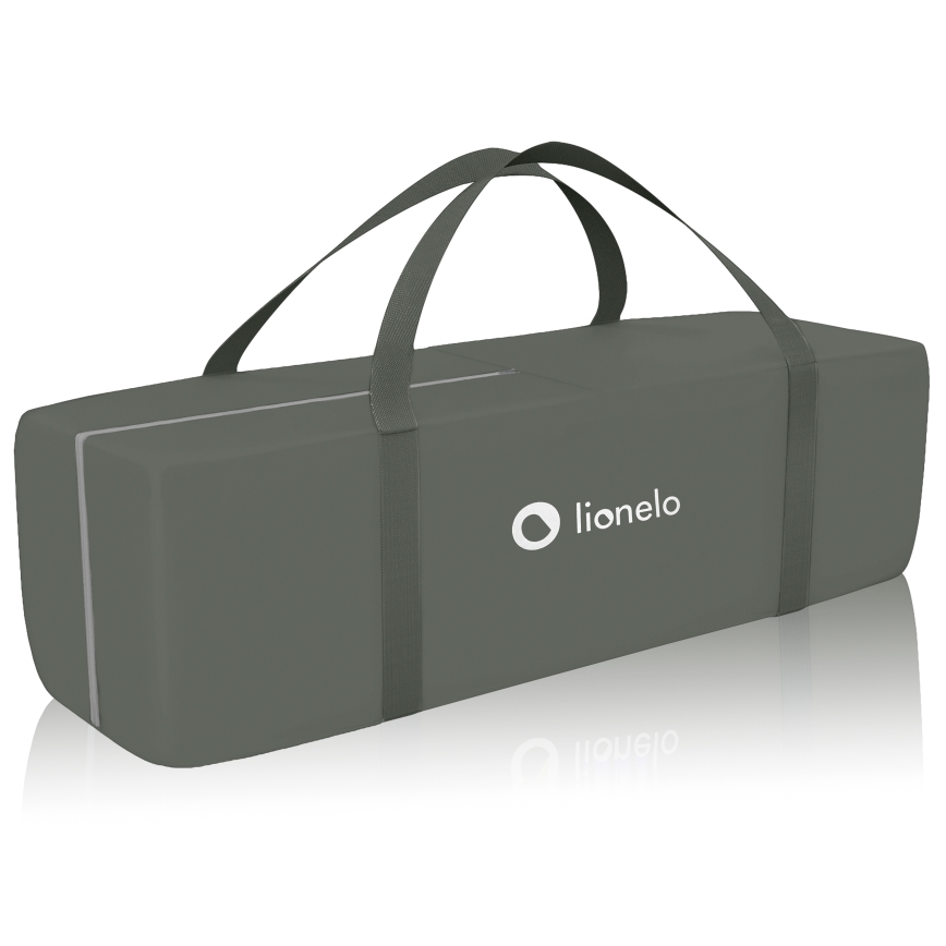Lionelo - Детска пътна кошара SVEN PLUS, бежово-оливкова