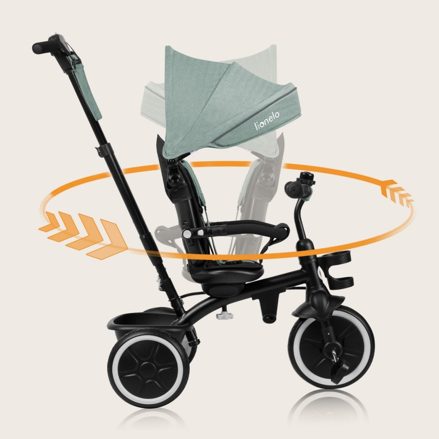 Lionelo - Детска триколка BERRY Green Forest