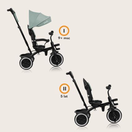 Lionelo - Детска триколка BERRY Green Forest