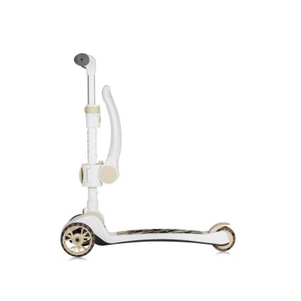 Lionelo - Детска тротинетка 2 в 1 FRANKY бяла/бежова