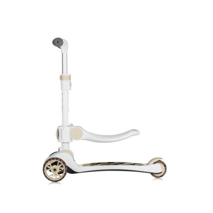 Lionelo - Детска тротинетка 2 в 1 FRANKY бяла/бежова
