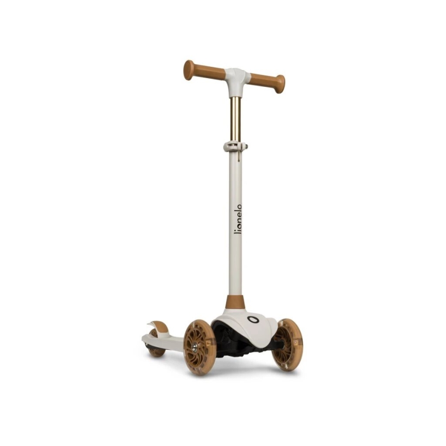 Lionelo - Детска тротинетка JESSY 3xAA бежова