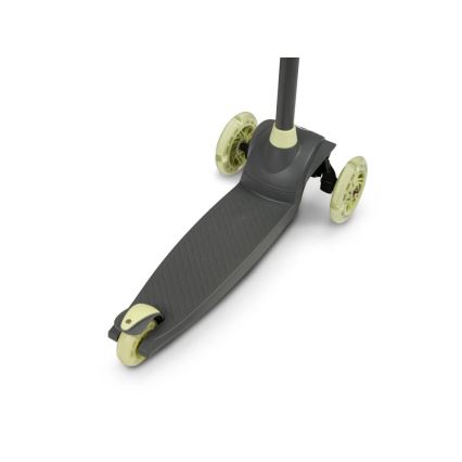 Lionelo - Детска тротинетка JESSY 3xAA сива/зелена