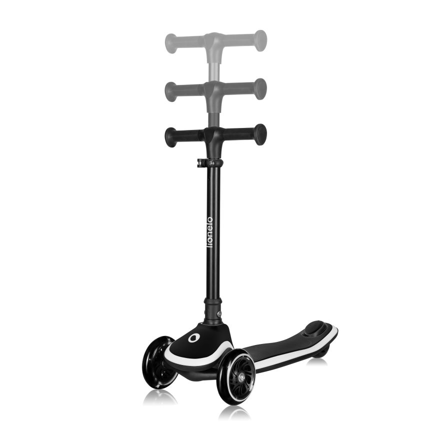 Lionelo - Детска тротинетка MEY 3xAAA Black Onyx