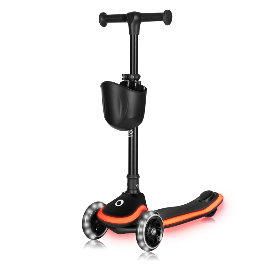 Lionelo - Детска тротинетка MEY 3xAAA Черен оникс