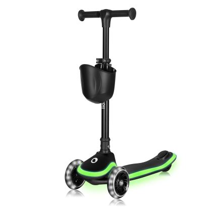 Lionelo - Детска тротинетка MEY 3xAAA Черен оникс