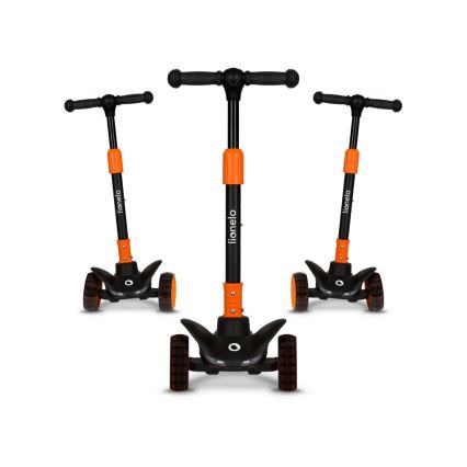 Lionelo - Детска тротинетка TIMMY 3xAA оранжево/черно