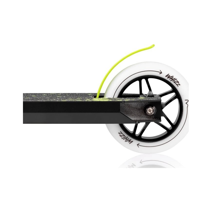 Lionelo - Детска тротинетка WHIZZ черна/бяла/жълта
