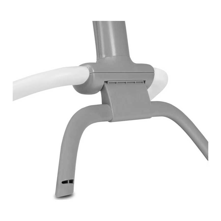 Lionelo - Детска вибрираща люлка с мелодия PASCAL 2xAA сива/тюркоазна