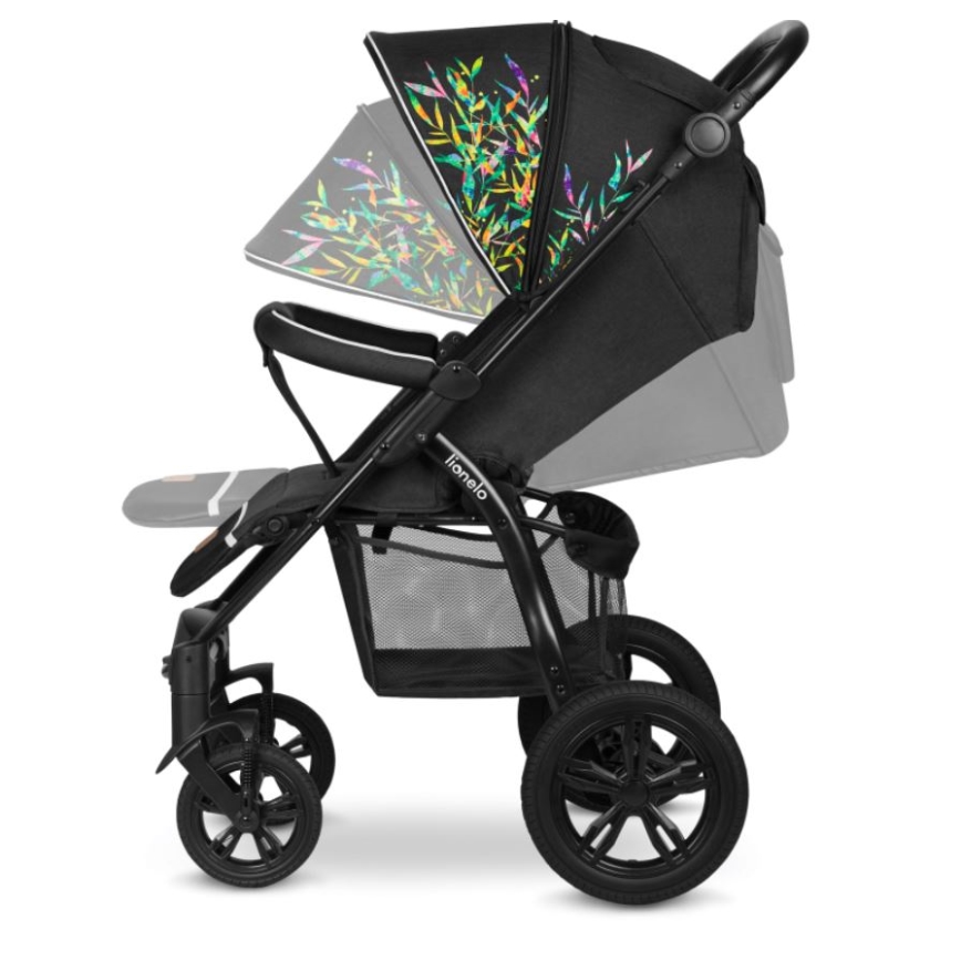 Lionelo - Детска количка ANNET TOUR черен/зелен