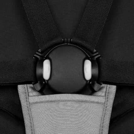 Lionelo - Детска количка AZURA черен/сив