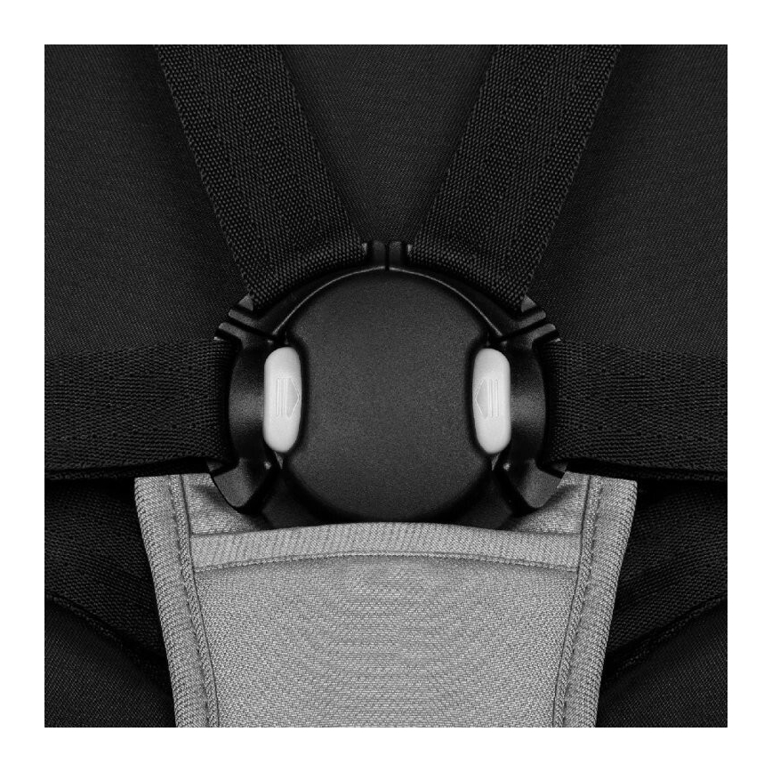 Lionelo - Детска количка AZURA черен/сив