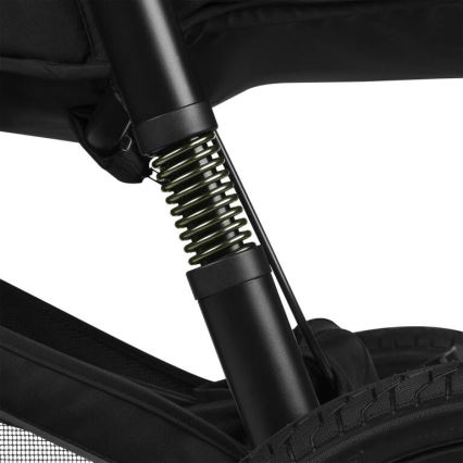 Lionelo - Детска количка AZURA черен/зелен