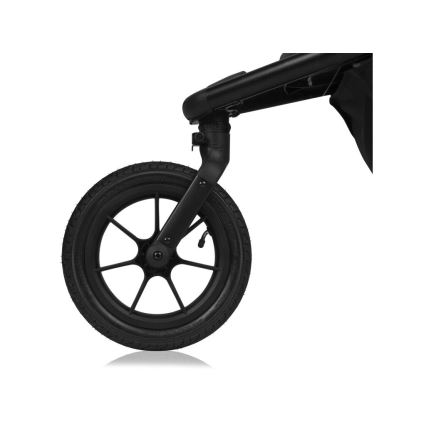 Lionelo - Детска количка AZURA черен/зелен