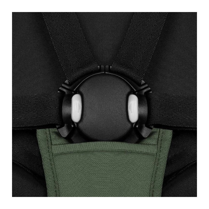 Lionelo - Детска количка AZURA черен/зелен