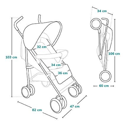 Lionelo - Детска количка ELIA сив
