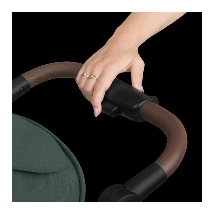 Lionelo - Детска количка EMMA ONE зелен/черен