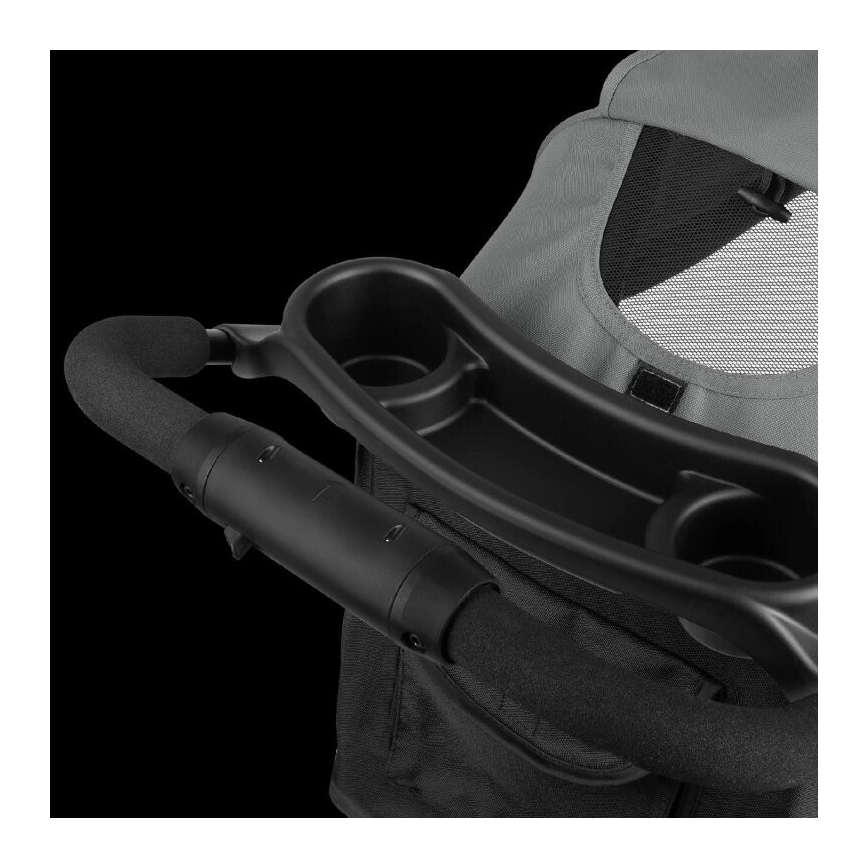 Lionelo - Детска количка EMMA PLUS сив/черен