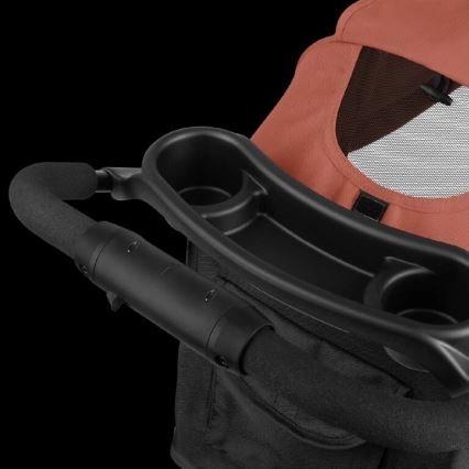 Lionelo - Детска количка EMMA PLUS тухла/черен