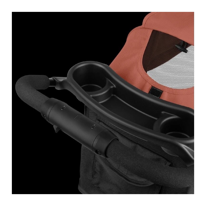 Lionelo - Детска количка EMMA PLUS тухла/черен