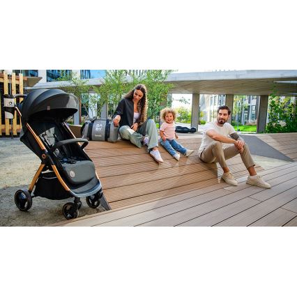 Lionelo - Детска количка INGRID черен