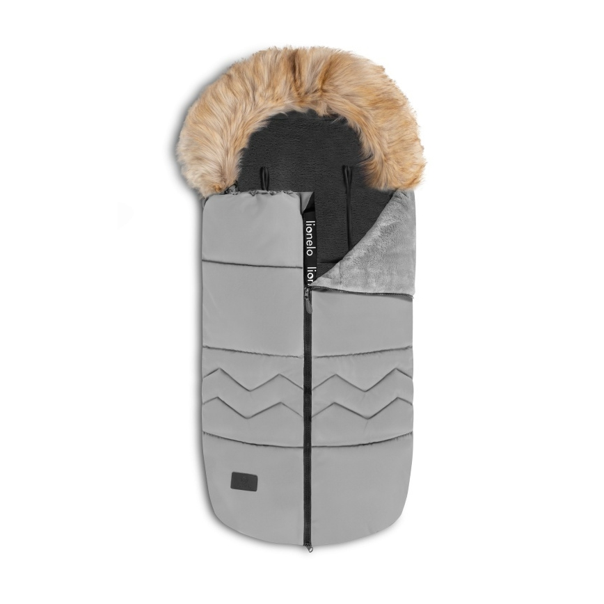 Lionelo - Детски чувал за количка FRODE Гълъбово сиво