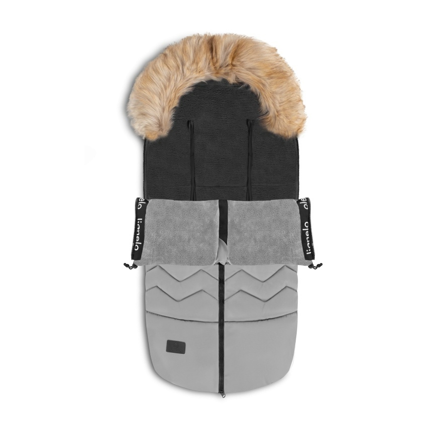 Lionelo - Детски чувал за количка FRODE Гълъбово сиво