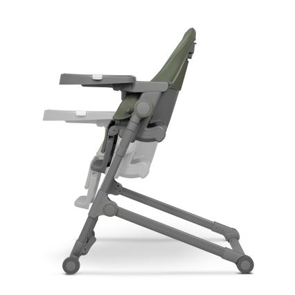 Lionelo - Детски стол за хранене 2 в 1 CORA PLUS Оливково зелен