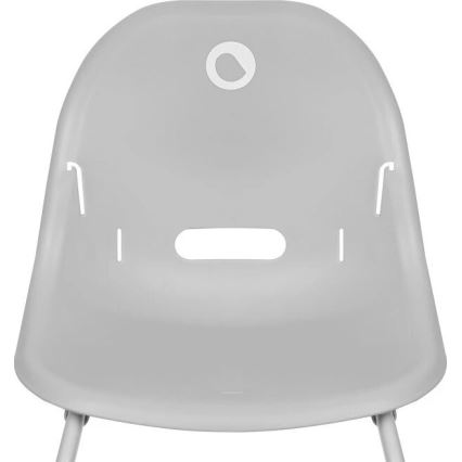 Lionelo - Детски стол за хранене 2 в 1 DALIA бял/сив