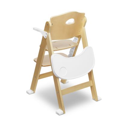 Lionelo - Детски стол за хранене 3 в 1 FLORIS White Natural