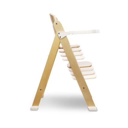 Lionelo - Детски стол за хранене 3 в 1 FLORIS White Natural