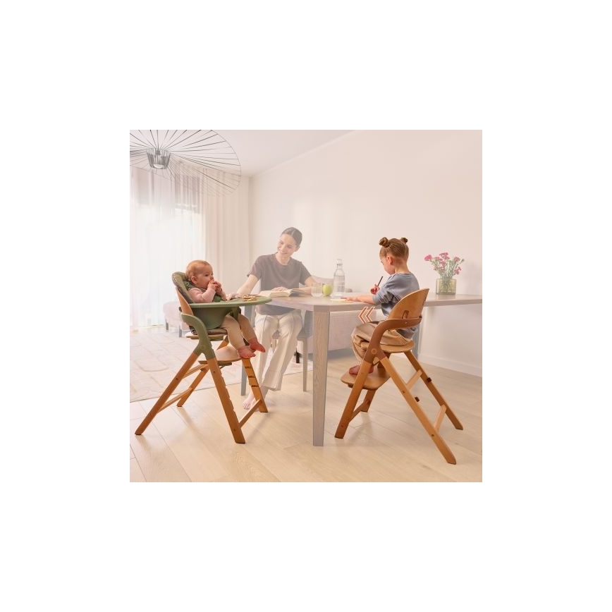 Lionelo - Детски стол за хранене 3 в 1 MEGAN Green Wood