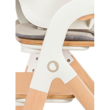 Lionelo - Детски стол за хранене 3 в 1 MEGAN White Wood