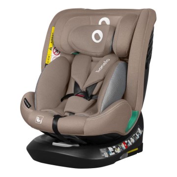 Lionelo - Детско автомобилно столче с въртяща се база BASTIAAN ONE i-Size 40-150 см пясъчен беж