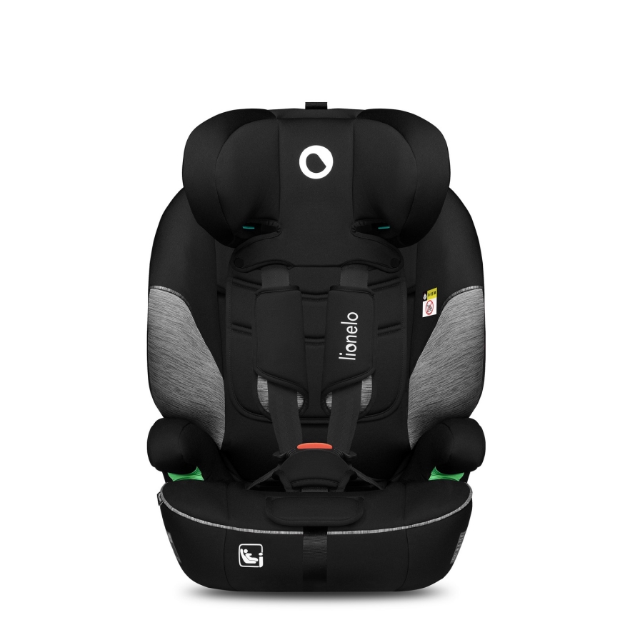 Lionelo - Детско автокресло LEVI i-Size 76-150 cm Черно/Сиво