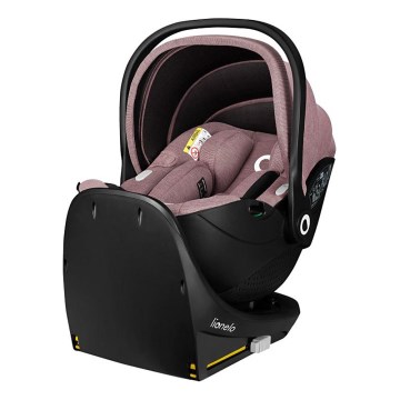 Lionelo - Детско автокресло с въртяща се база MOXIE SET i-Size 40-87 см, розово-лилаво