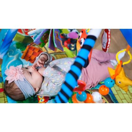 Lionelo - Детско игрално килимче с къщичка AGNES PLUS