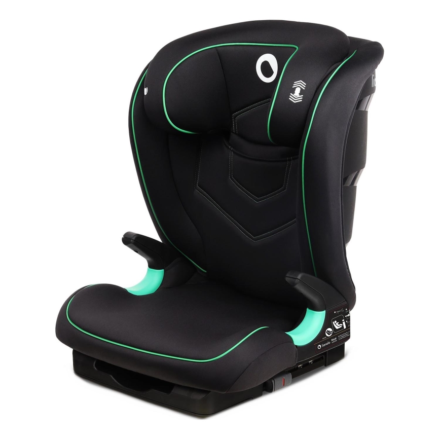 Lionelo - Детско столче за кола NEAL i-Size 100–150 см, Черен оникс